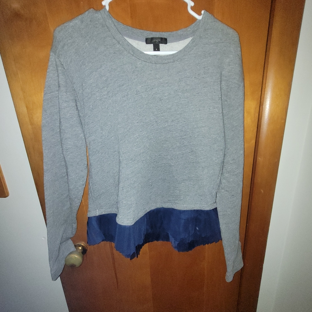 J. Crew Ruffle Trim Sweater